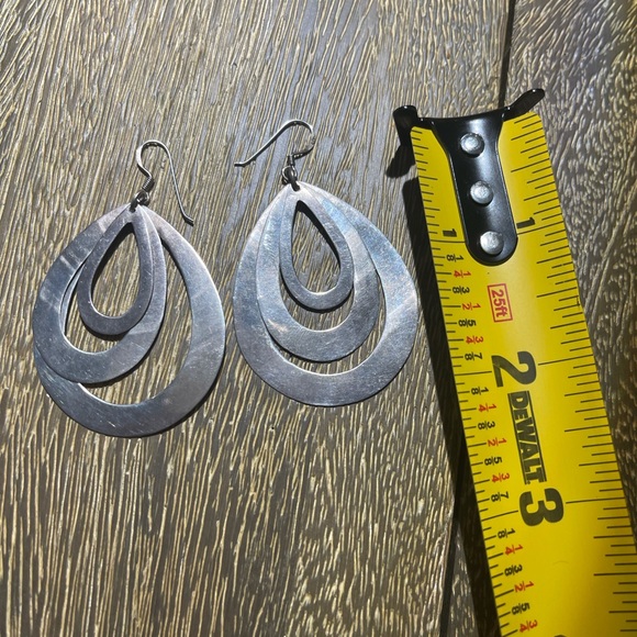 925 Sterling Silver Dangling Earrings - Picture 4 of 4